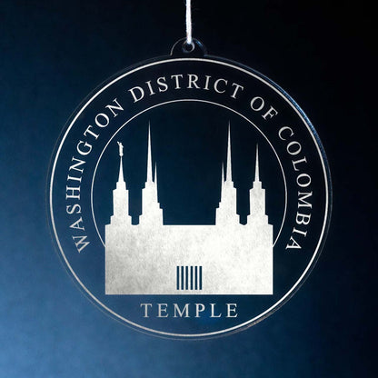 Washington DC Temple Christmas Ornament - Latter-Day Saint LDS Missionary Gift - Book of Mormon