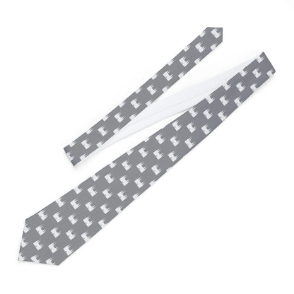 Washington DC Temple Patterned Neck Tie for Elders (Grey) - Mission Wishlist - LDS Missionary Gift Store