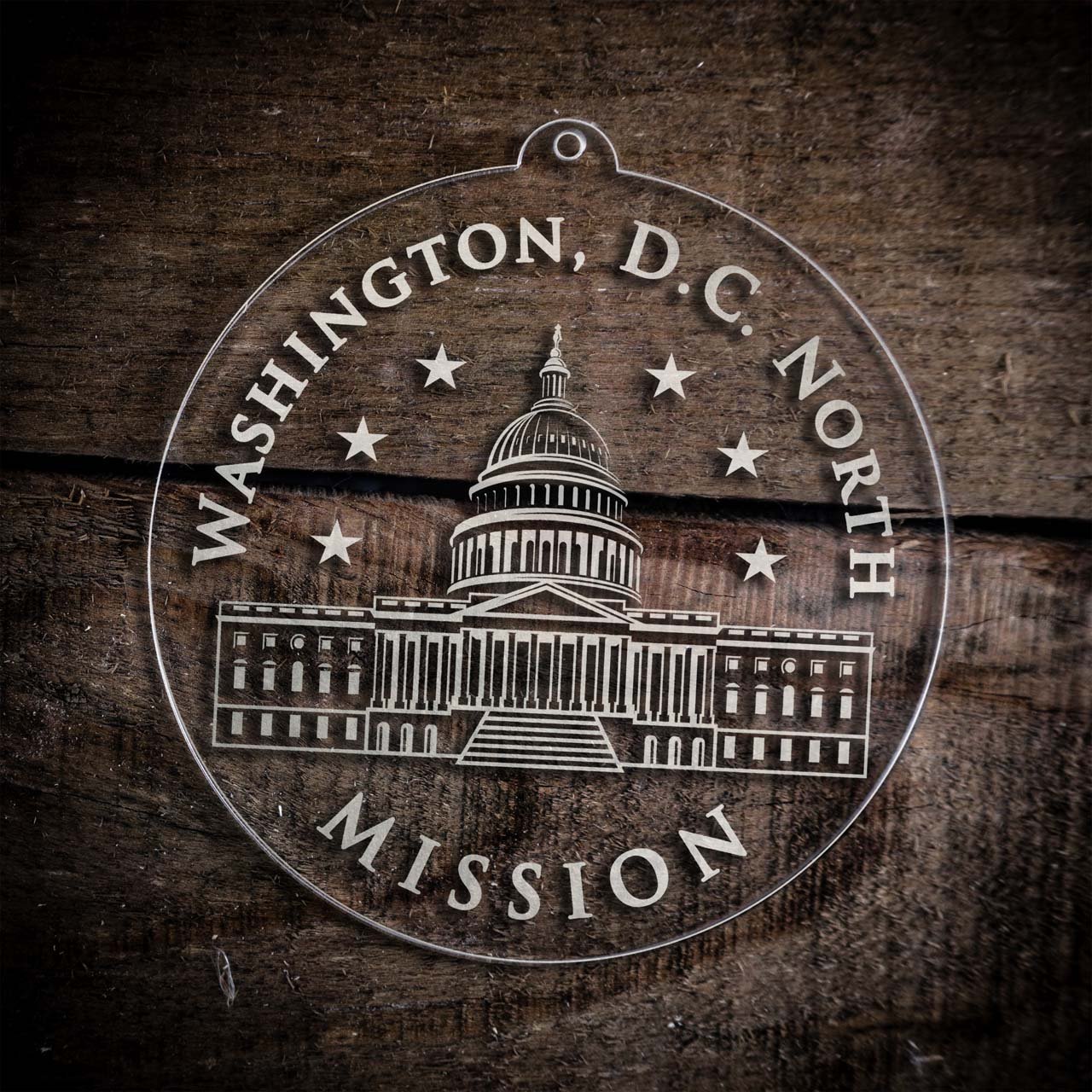 Washington, D.C. North Mission Christmas Ornament - Latter-Day Saint LDS Missionary Gift - Book of Mormon