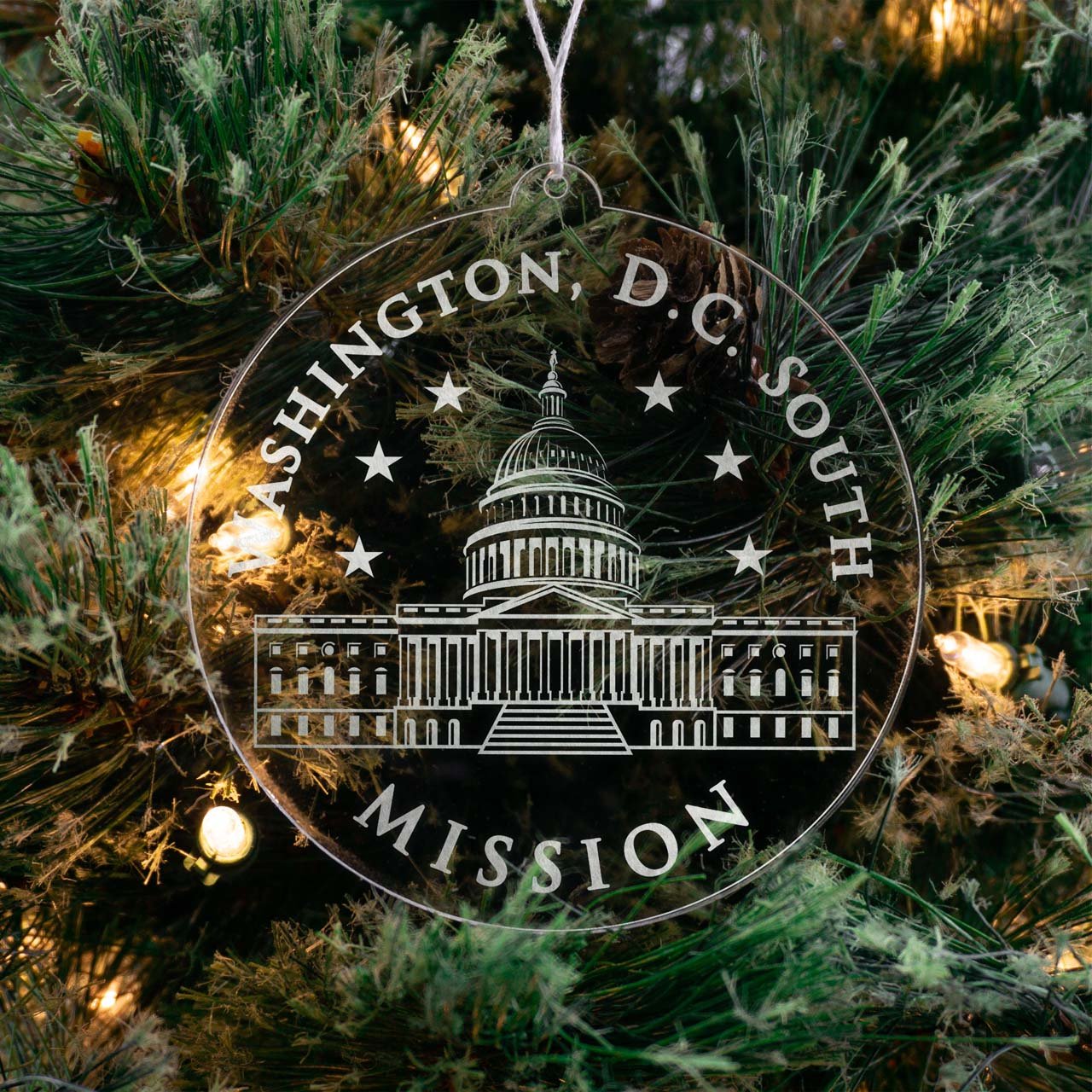 Washington, D.C. South Mission Christmas Ornament - Latter-Day Saint LDS Missionary Gift - Book of Mormon