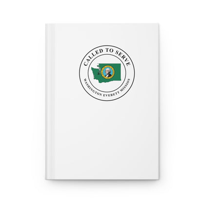 Washington Everett Mission Flag Map Called to Serve White Hardcover Journal Matte - Latter-Day Saint LDS Missionary Gift - Book of Mormon