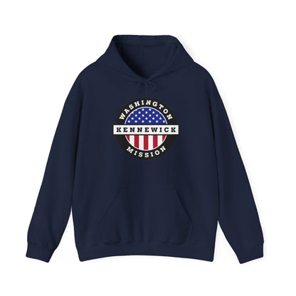 Washington Kennewick Mission Circular USA Flag Hoodie - Latter-Day Saint LDS Missionary Gift - Book of Mormon