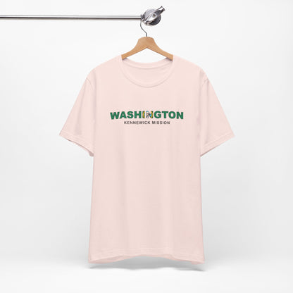 Washington Kennewick Mission Flag Title T-shirt - Latter-Day Saint LDS Missionary Gift - Book of Mormon