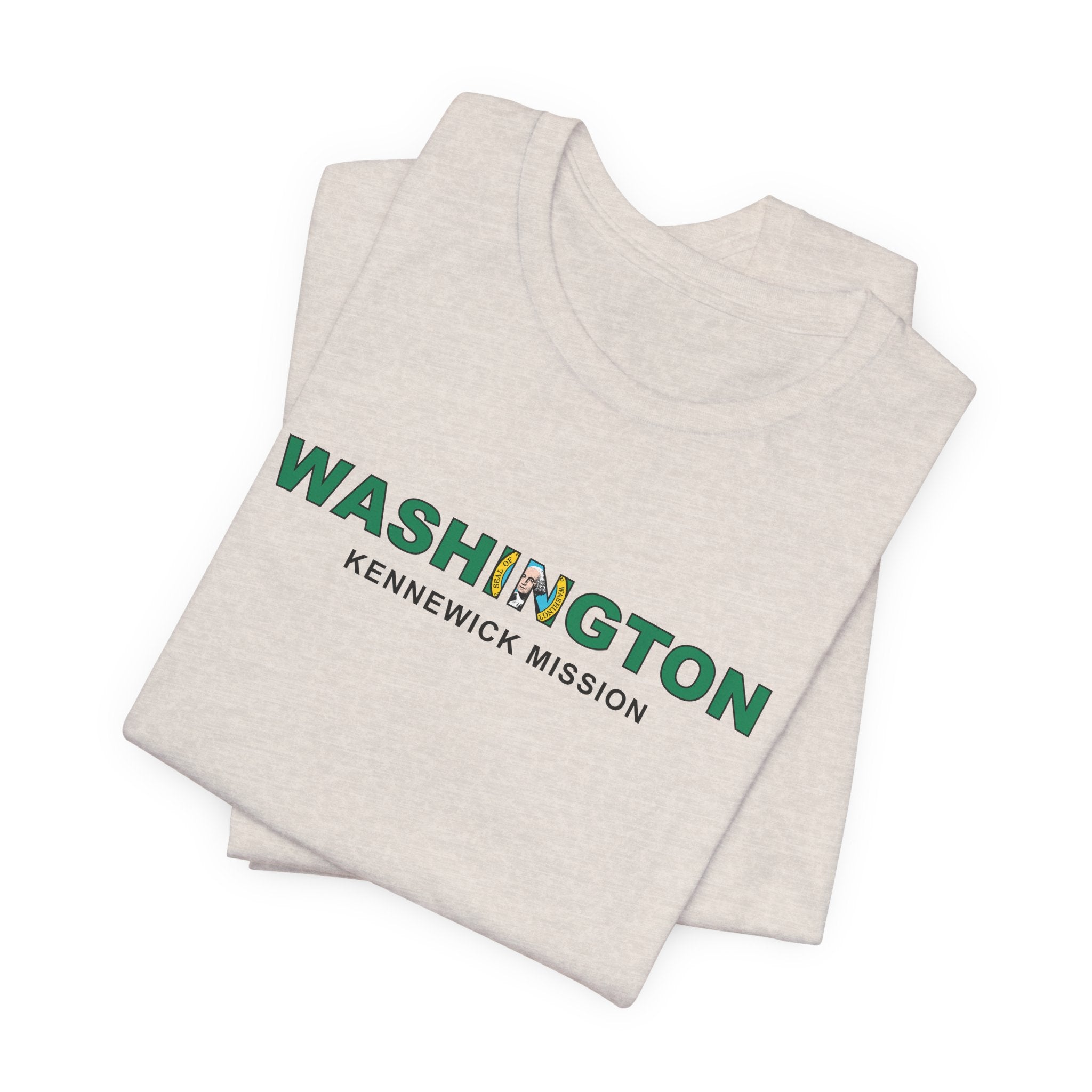 Washington Kennewick Mission Flag Title T-shirt - Latter-Day Saint LDS Missionary Gift - Book of Mormon