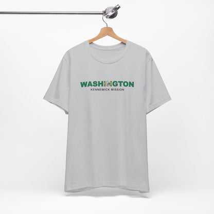 Washington Kennewick Mission Flag Title T-shirt - Latter-Day Saint LDS Missionary Gift - Book of Mormon