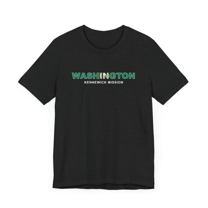 Washington Kennewick Mission Flag Title T-shirt - Latter-Day Saint LDS Missionary Gift - Book of Mormon