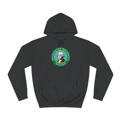 Washington Kennewick Mission State Flag Logo (Black Border) College Hoodie