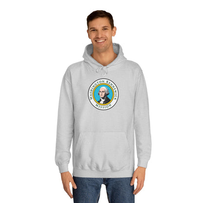 Washington Kennewick Mission State Flag Logo (White Border) College Hoodie