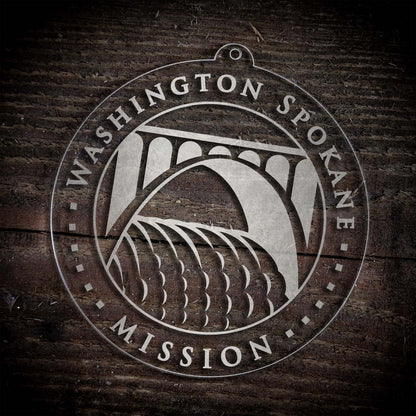 Washington Spokane Mission Christmas Ornament - Latter-Day Saint LDS Missionary Gift - Book of Mormon