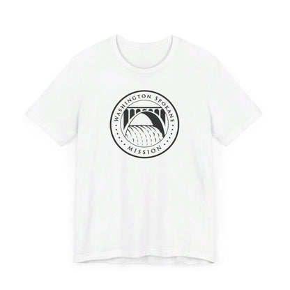 Washington Spokane Mission Circular Monochrome Logo T-Shirt - Latter-Day Saint LDS Missionary Gift - Book of Mormon