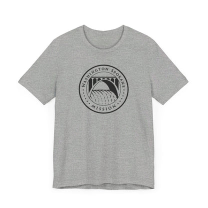 Washington Spokane Mission Circular Monochrome Logo T-Shirt - Latter-Day Saint LDS Missionary Gift - Book of Mormon