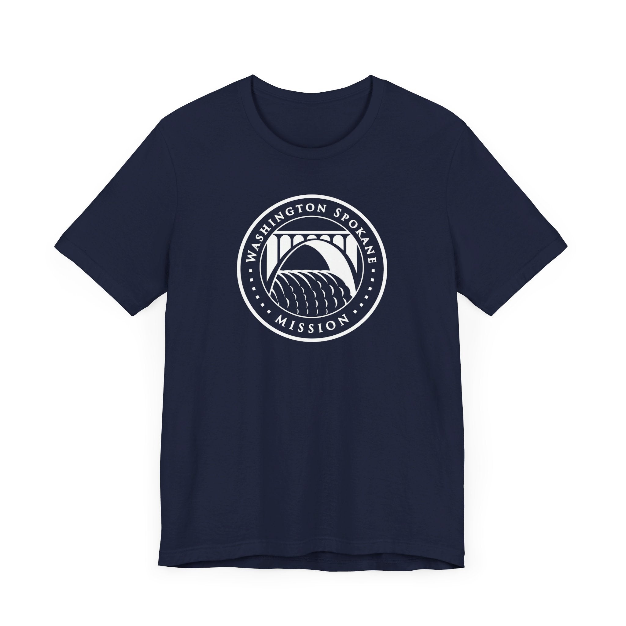 Washington Spokane Mission Circular Monochrome Logo T-Shirt - Latter-Day Saint LDS Missionary Gift - Book of Mormon