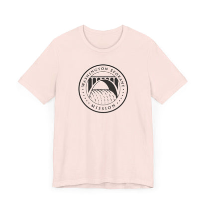 Washington Spokane Mission Circular Monochrome Logo T-Shirt - Latter-Day Saint LDS Missionary Gift - Book of Mormon