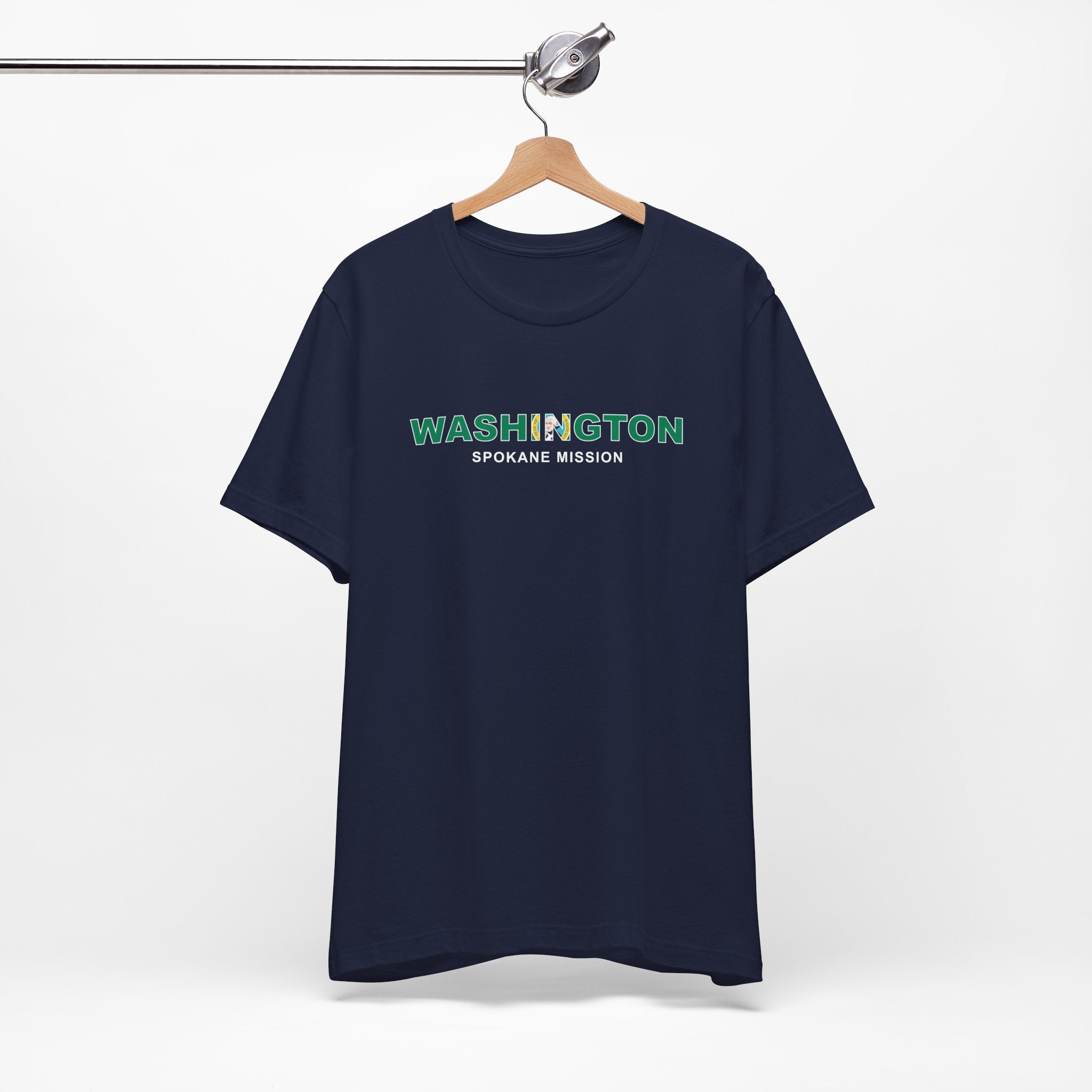 Washington Spokane Mission Flag Title T-shirt - Latter-Day Saint LDS Missionary Gift - Book of Mormon