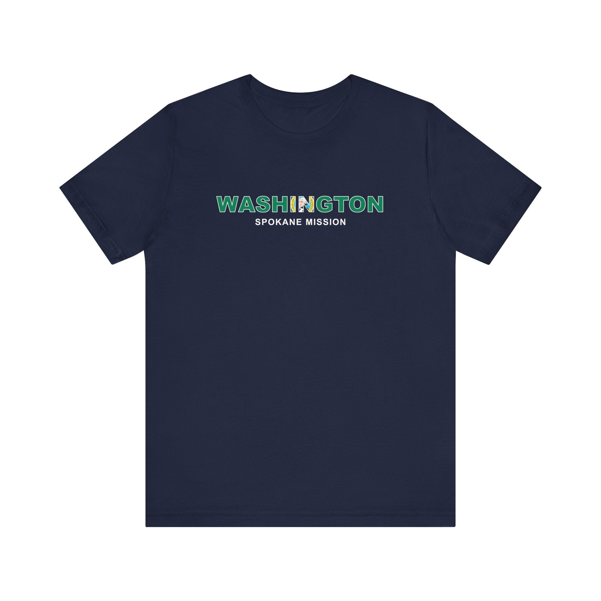 Washington Spokane Mission Flag Title T-shirt - Latter-Day Saint LDS Missionary Gift - Book of Mormon