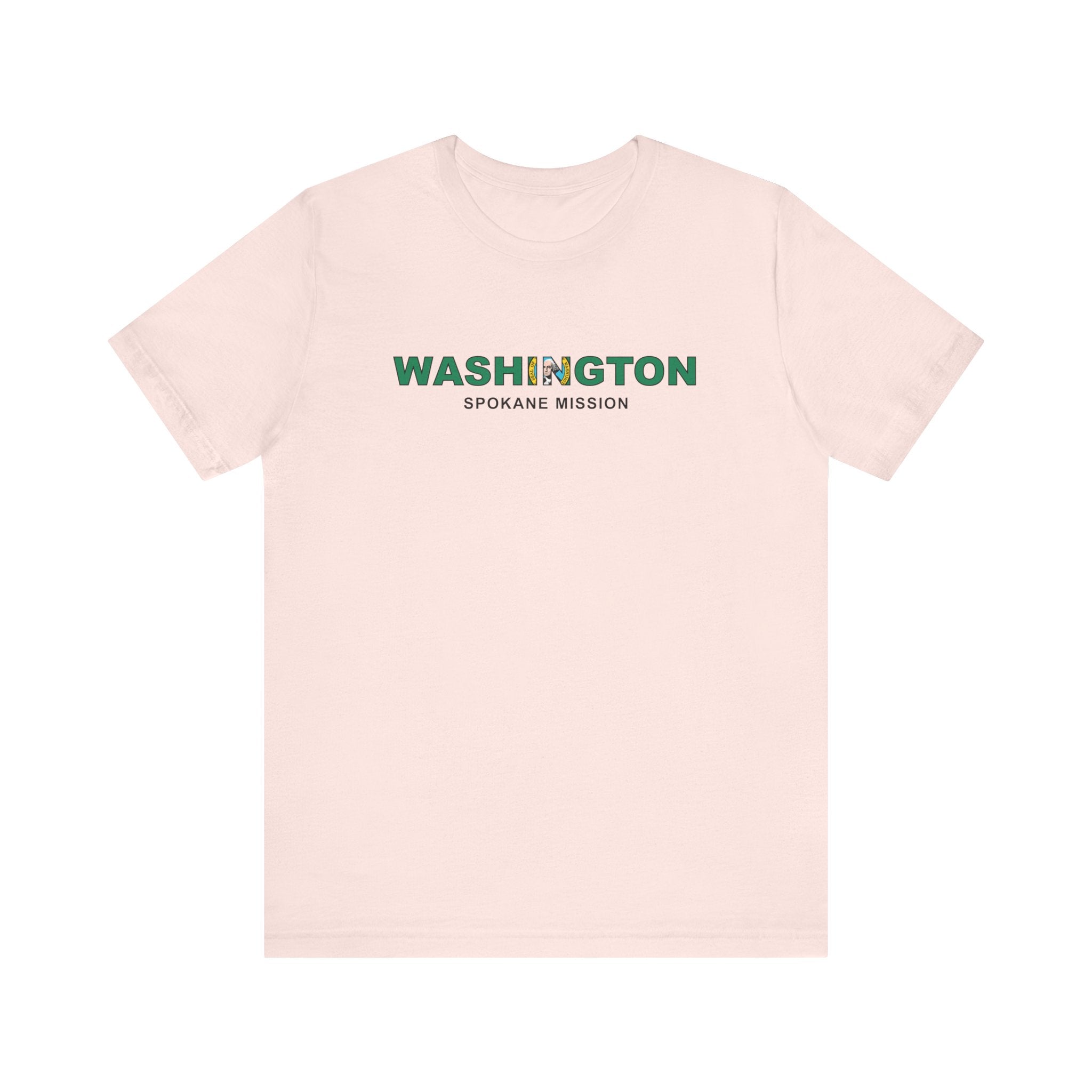 Washington Spokane Mission Flag Title T-shirt - Latter-Day Saint LDS Missionary Gift - Book of Mormon