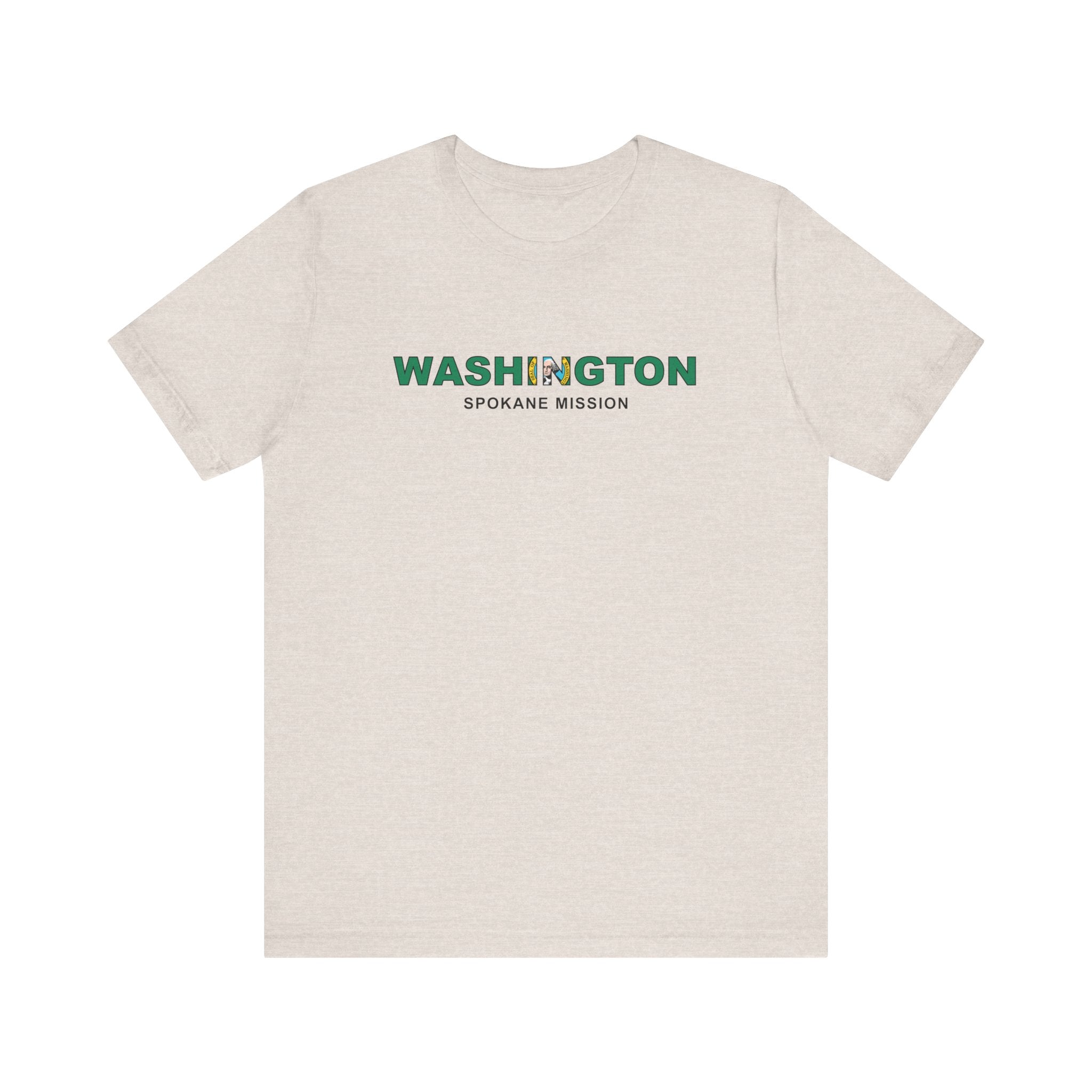 Washington Spokane Mission Flag Title T-shirt - Latter-Day Saint LDS Missionary Gift - Book of Mormon