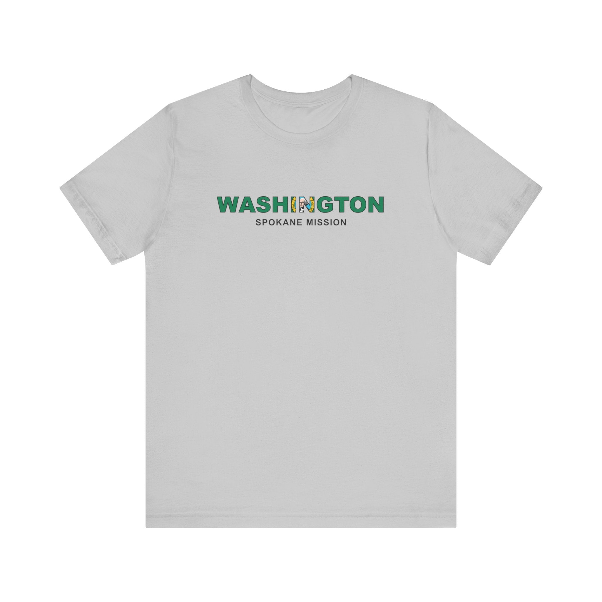 Washington Spokane Mission Flag Title T-shirt - Latter-Day Saint LDS Missionary Gift - Book of Mormon