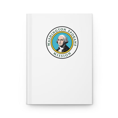 Washington Spokane Mission Logo Design White Hardcover Journal Matte - Latter-Day Saint LDS Missionary Gift - Book of Mormon