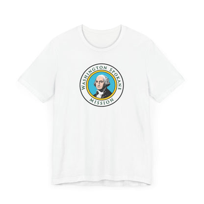 Washington Spokane Mission State Flag Logo (White Border) T-shirt - Latter-Day Saint LDS Missionary Gift - Book of Mormon