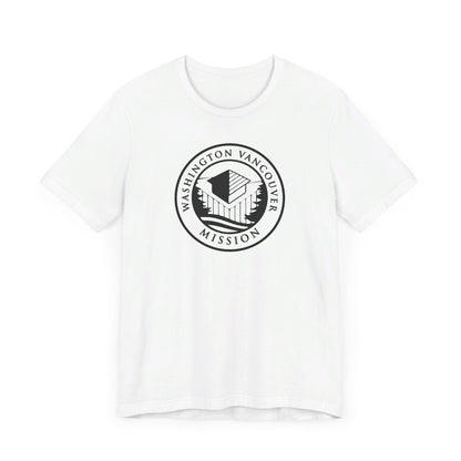 Washington Vancouver Mission Circular Monochrome Logo T-Shirt - Latter-Day Saint LDS Missionary Gift - Book of Mormon