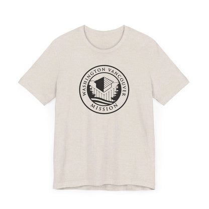 Washington Vancouver Mission Circular Monochrome Logo T-Shirt - Latter-Day Saint LDS Missionary Gift - Book of Mormon