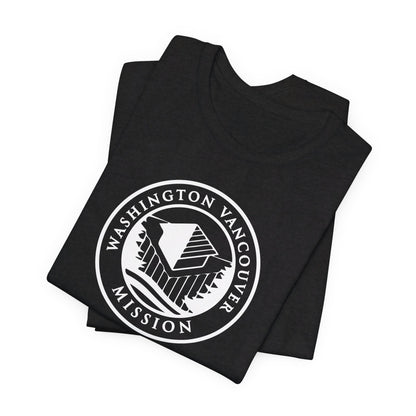 Washington Vancouver Mission Circular Monochrome Logo T-Shirt - Latter-Day Saint LDS Missionary Gift - Book of Mormon