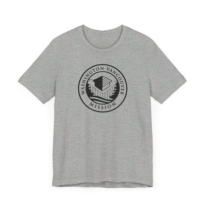 Washington Vancouver Mission Circular Monochrome Logo T-Shirt - Latter-Day Saint LDS Missionary Gift - Book of Mormon