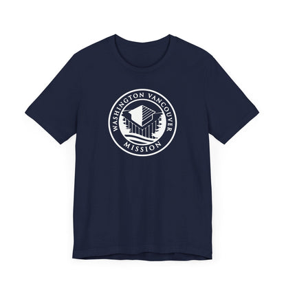 Washington Vancouver Mission Circular Monochrome Logo T-Shirt - Latter-Day Saint LDS Missionary Gift - Book of Mormon