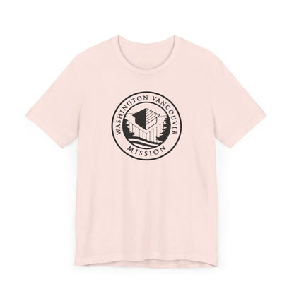 Washington Vancouver Mission Circular Monochrome Logo T-Shirt - Latter-Day Saint LDS Missionary Gift - Book of Mormon