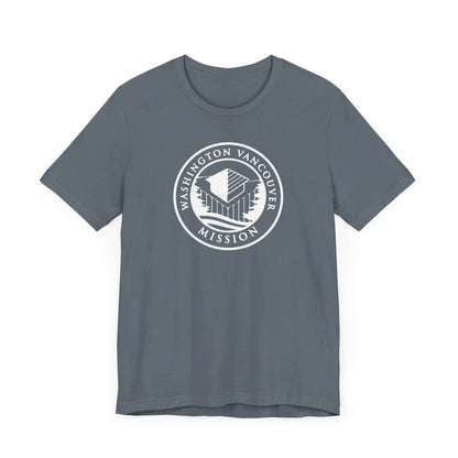 Washington Vancouver Mission Circular Monochrome Logo T-Shirt - Latter-Day Saint LDS Missionary Gift - Book of Mormon