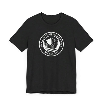 Washington Vancouver Mission Circular Monochrome Logo T-Shirt - Latter-Day Saint LDS Missionary Gift - Book of Mormon