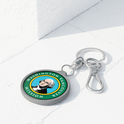 Washington Vancouver Mission State Flag Logo Key Tag - Latter-Day Saint LDS Missionary Gift - Book of Mormon