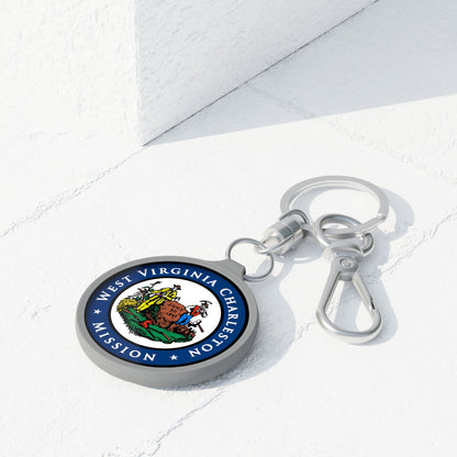 West Virginia Charleston Mission State Flag Logo Key Tag - Mission Wishlist - LDS Missionary Gift Store