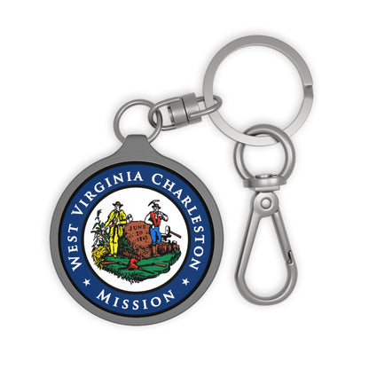 West Virginia Charleston Mission State Flag Logo Key Tag - Mission Wishlist - LDS Missionary Gift Store