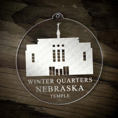 Winter Quarters Nebraska Temple Christmas Ornament - Latter-Day Saint LDS Missionary Gift - Book of Mormon