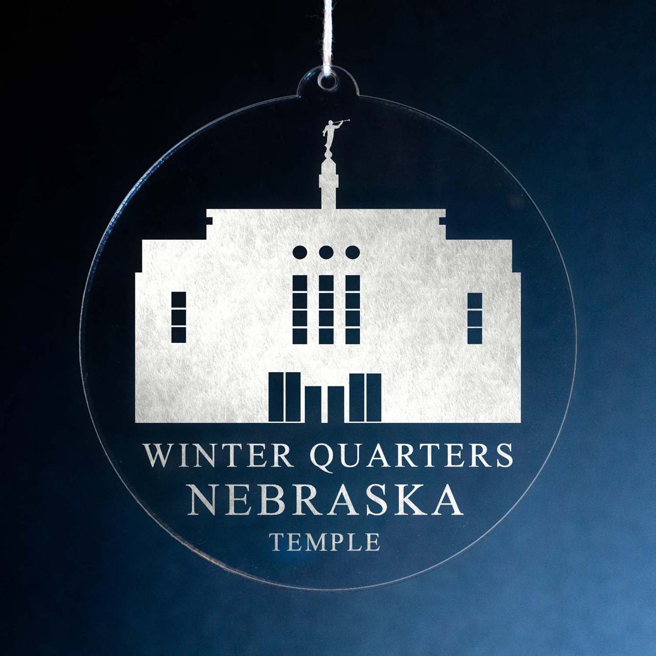 Winter Quarters Nebraska Temple Christmas Ornament - Latter-Day Saint LDS Missionary Gift - Book of Mormon