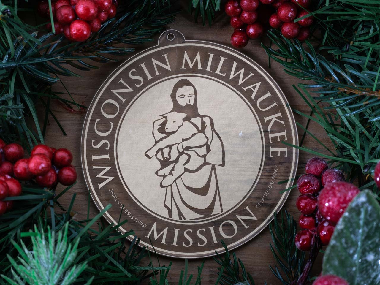 Wisconsin Milwaukee Mission Christmas Ornament - Latter-Day Saint LDS Missionary Gift - Book of Mormon