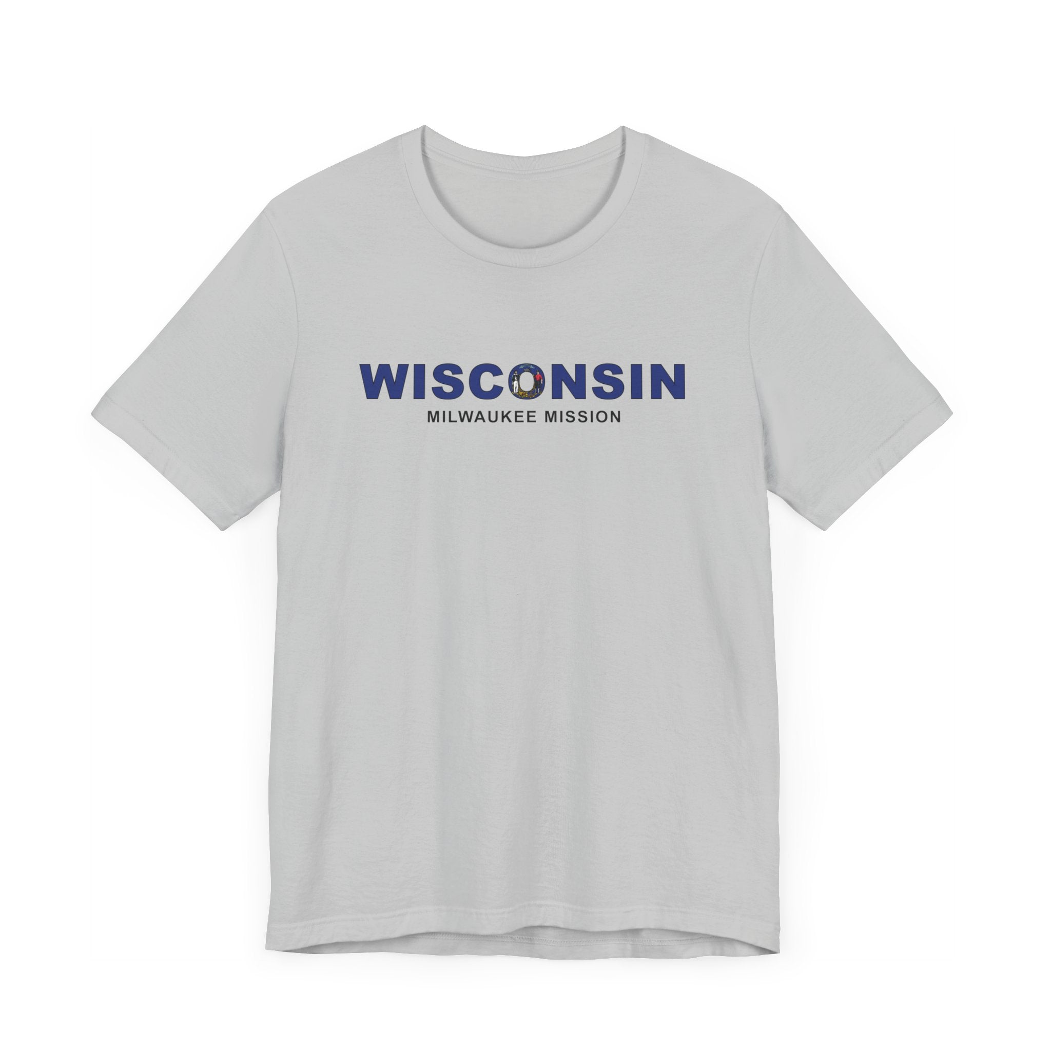 Wisconsin Milwaukee Mission Flag Title T-shirt - Latter-Day Saint LDS Missionary Gift - Book of Mormon