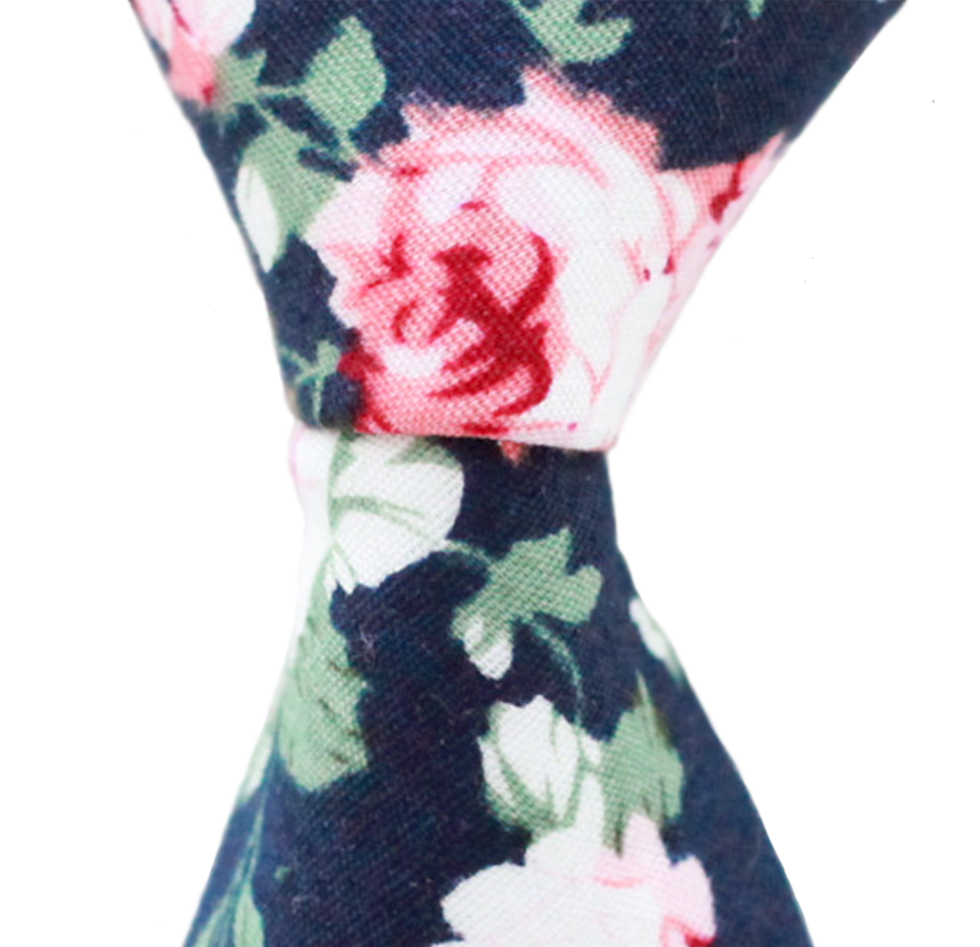XB13 - Navy Floral Cotton - Standard Width