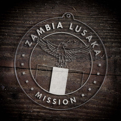 Zambia Lusaka Mission Christmas Ornament - Latter-Day Saint LDS Missionary Gift - Book of Mormon