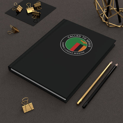 Zambia Lusaka Mission Circle Flag Called to Serve Black Hardcover Journal Matte - Latter-Day Saint LDS Missionary Gift - Book of Mormon