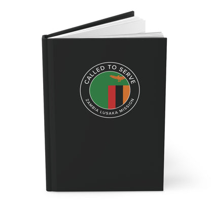 Zambia Lusaka Mission Circle Flag Called to Serve Black Hardcover Journal Matte - Latter-Day Saint LDS Missionary Gift - Book of Mormon