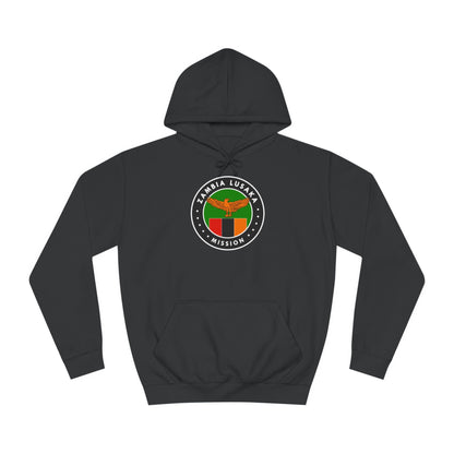 Zambia Lusaka Mission Flag Logo (Black Border) College Hoodie - Latter-Day Saint LDS Missionary Gift - Book of Mormon