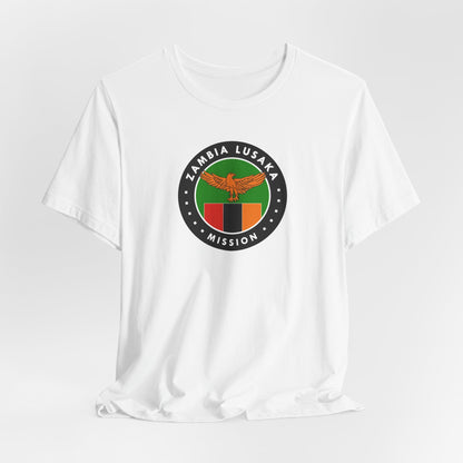 Zambia Lusaka Mission Flag Logo (Black Border) T-shirt - Latter-Day Saint LDS Missionary Gift - Book of Mormon