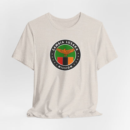 Zambia Lusaka Mission Flag Logo (Black Border) T-shirt - Latter-Day Saint LDS Missionary Gift - Book of Mormon