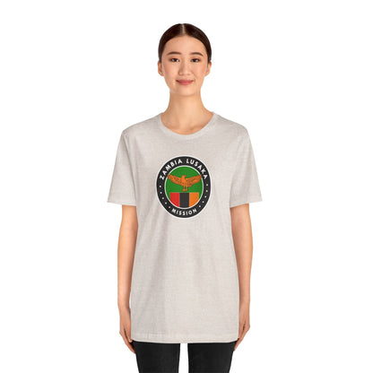 Zambia Lusaka Mission Flag Logo (Black Border) T-shirt - Latter-Day Saint LDS Missionary Gift - Book of Mormon