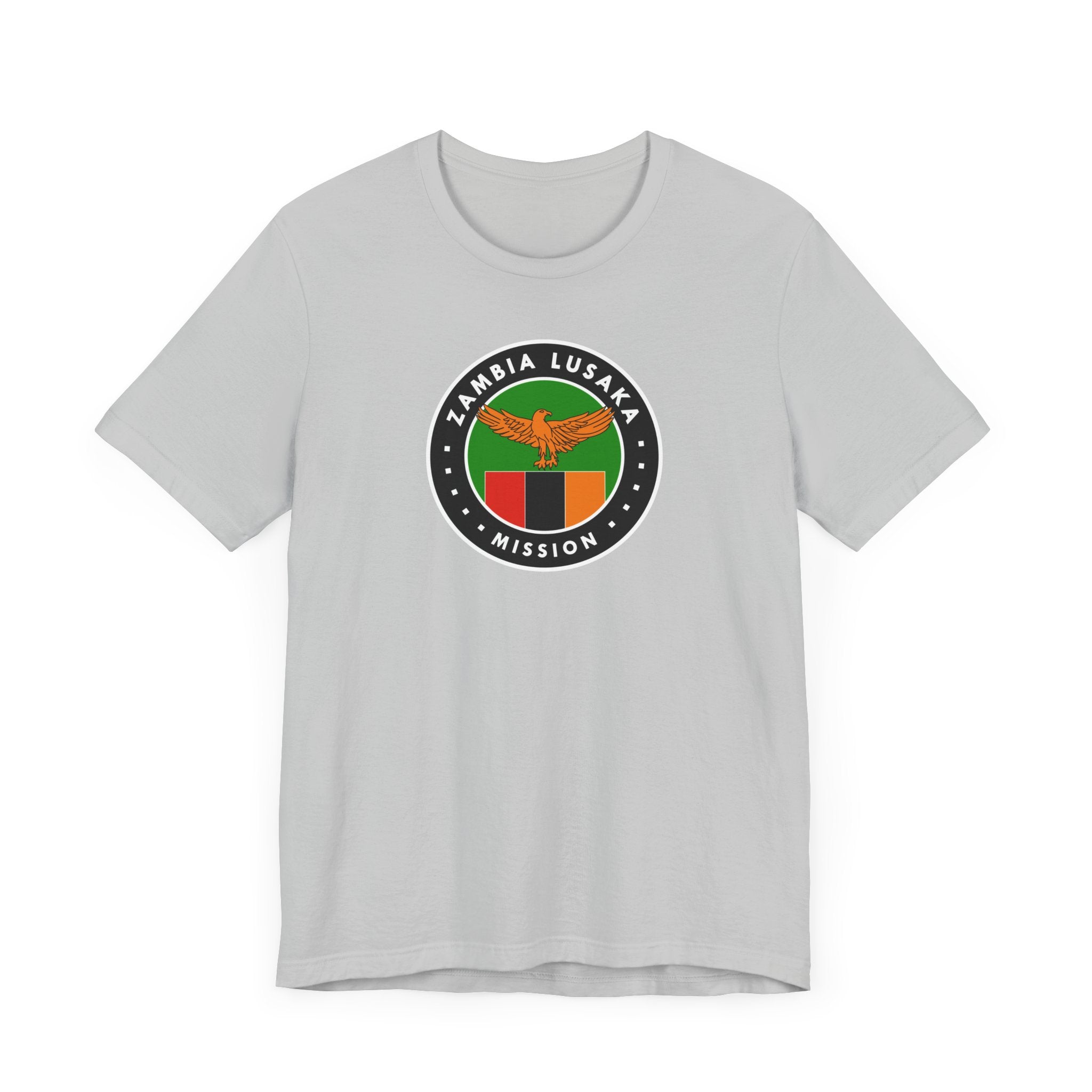 Zambia Lusaka Mission Flag Logo (Black Border) T-shirt - Latter-Day Saint LDS Missionary Gift - Book of Mormon