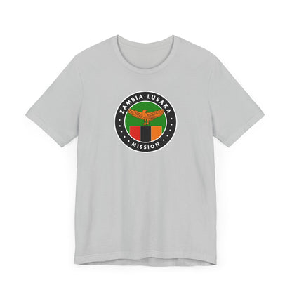 Zambia Lusaka Mission Flag Logo (Black Border) T-shirt - Latter-Day Saint LDS Missionary Gift - Book of Mormon