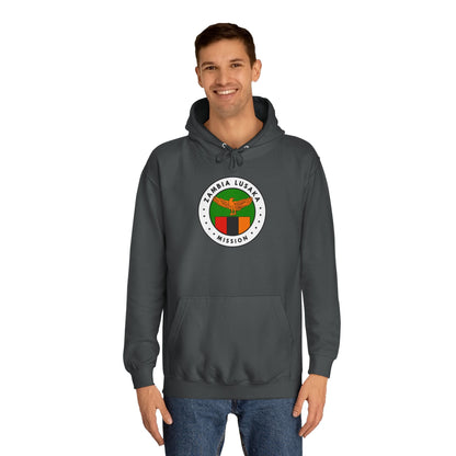 Zambia Lusaka Mission Flag Logo (White Border) College Hoodie - Latter-Day Saint LDS Missionary Gift - Book of Mormon